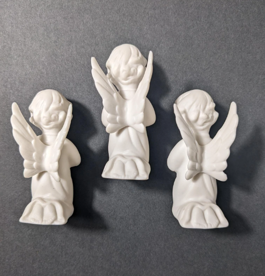 Vintage Porcelain Praying Angels