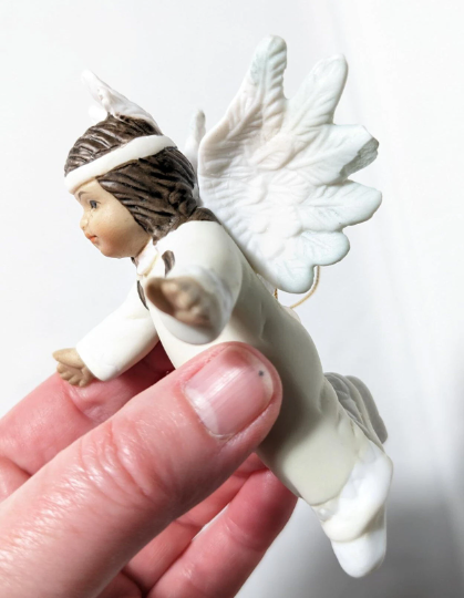 Vintage 1993 House of Lloyd Native American Angel Ornament