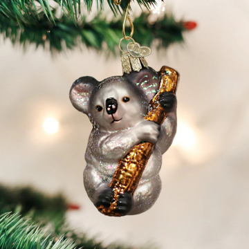 Koala Bear Blown Glass Tree Ornament by Old World Christmas