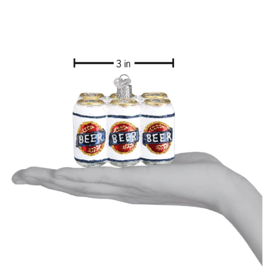 Six Pack Beer Old World Christmas Ornament