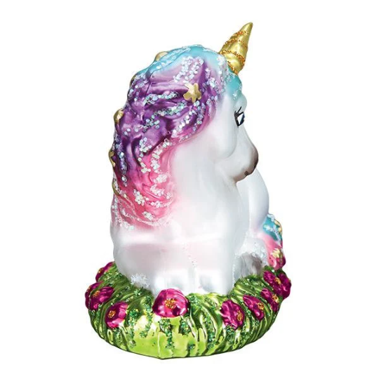 Baby Unicorn Old World Christmas Ornament