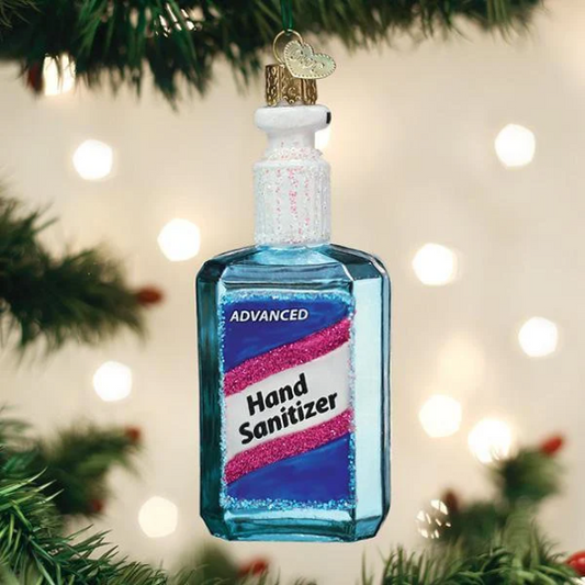 Hand Sanitizer Old World Christmas Ornament