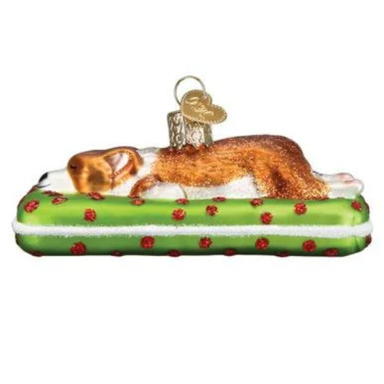 Sleepy Corgi Old World Christmas