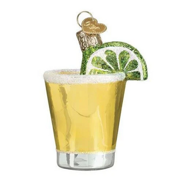 Tequila Shot with Lime - Blown Glass Tree Ornament by Old World Christmas