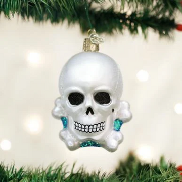 Skull And Cross Bones Old World Christmas Ornament