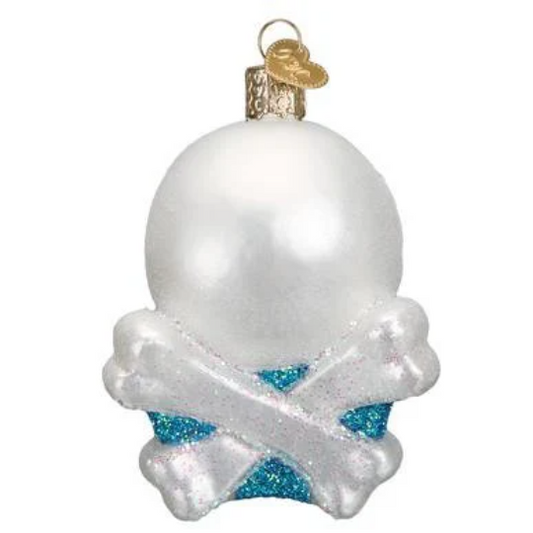 Skull And Cross Bones Old World Christmas Ornament