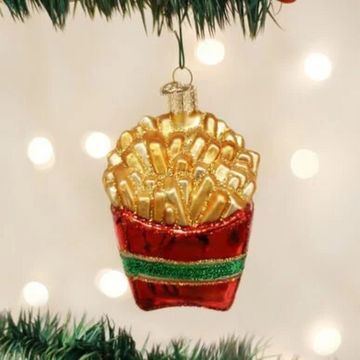 French Fries Fast Food Themed Blown Glass Tree Ornament by Old World Christmas