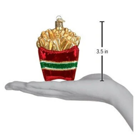 French Fries Fast Food Themed Blown Glass Tree Ornament by Old World Christmas