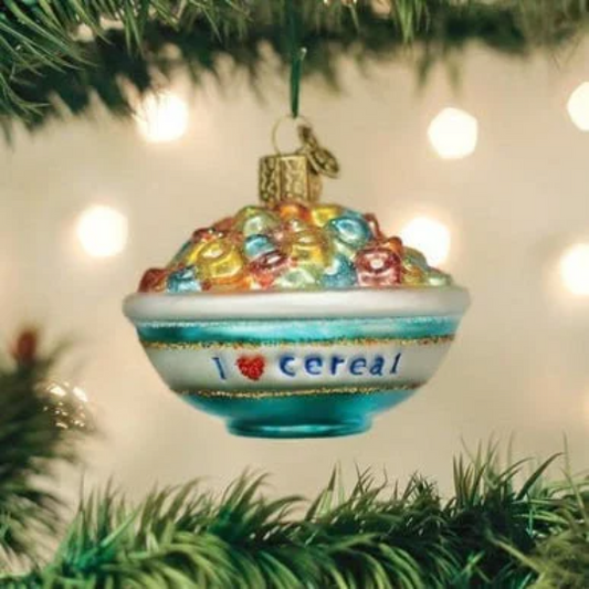 Bowl of Cereal Old World Christmas Ornament