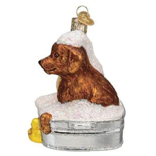 Bubble Buddies Cat and Dog Duo Old World Christmas Ornament