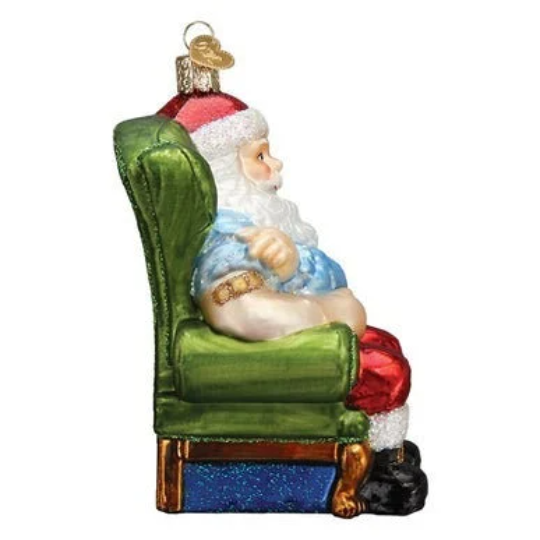 Vaccinated Santa Old World Christmas Ornament