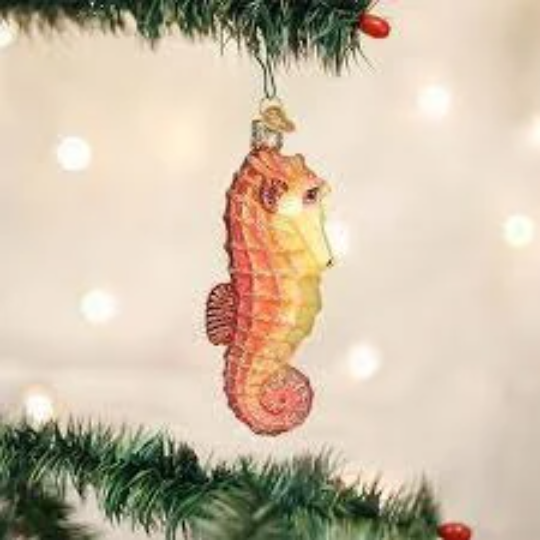 Seahorse Old World Christmas Ornament