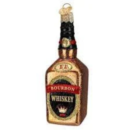 Bourbon Bottle Ornament