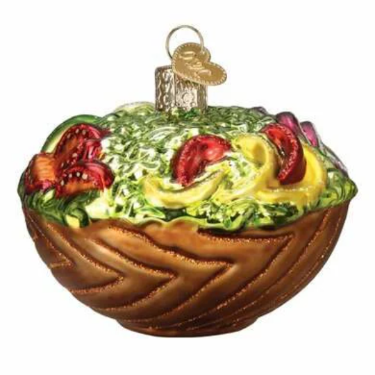 Bowl Of Salad Ornament Old World Christmas