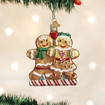 Gingerbread Cookie Friends - Blown Glass Tree Ornament by Old World Christmas