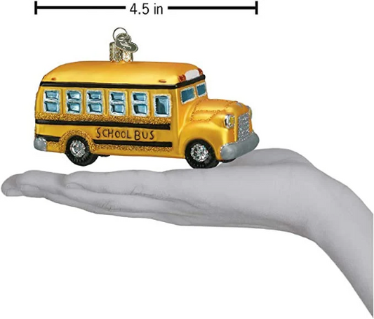 School Bus Old World Christmas Ornament