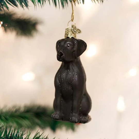 Black Lab Ornament Old World Christmas Ornament