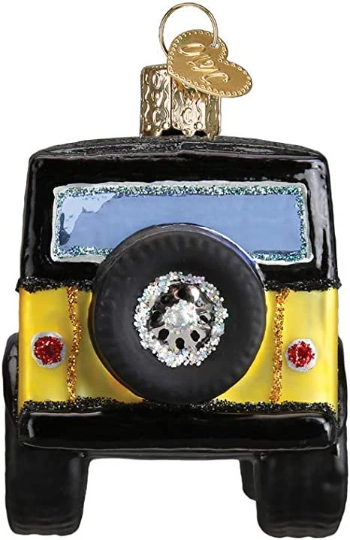 Sport Utility Vehicle Old World Christmas Ornament looks like Jeep