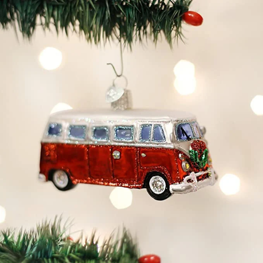 Camper Van Old World Christmas Ornament