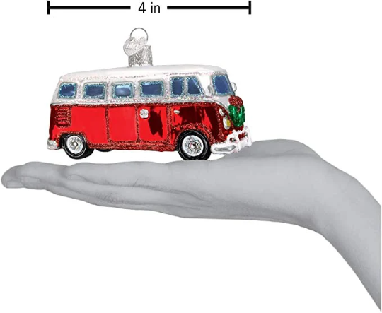 Camper Van Old World Christmas Ornament