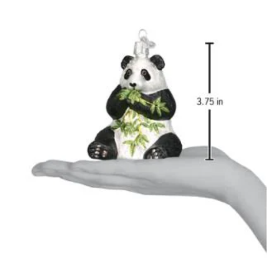 Panda Old World Christmas Ornament