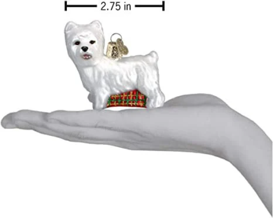 Westie Terrier Old World Christmas Ornament