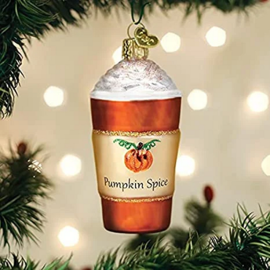 Pumpkin Spice Coffee Old World Christmas Ornament
