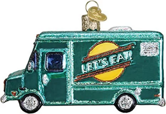 Food Truck Blown Glass Tree Ornament by Old World Christmas - RETIRED