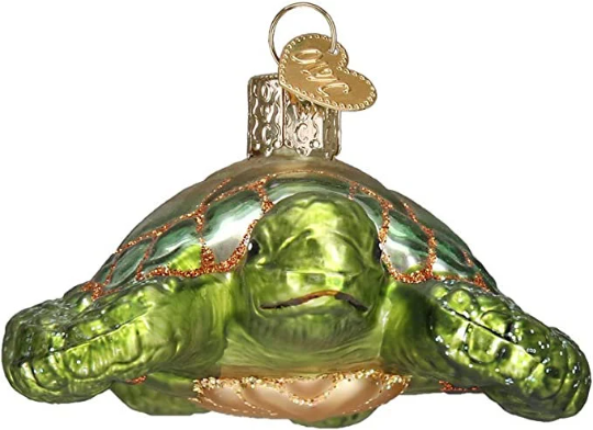 Green Sea Turtle Old World Christmas Ornament