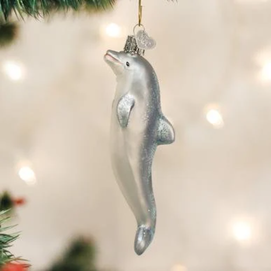 Playful Dolphin Old World Christmas Ornament