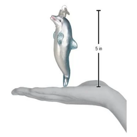 Playful Dolphin Old World Christmas Ornament