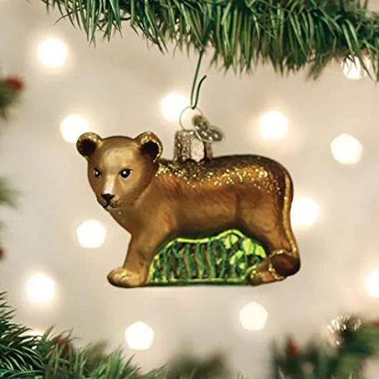 Lion Cub Old World Christmas Ornament