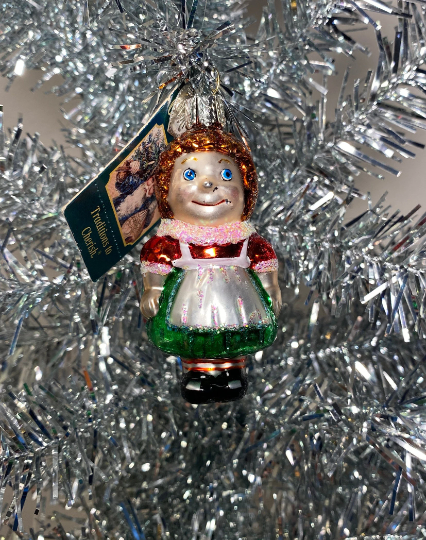 Mini Dolly Raggedy Ann Old World Christmas Ornament