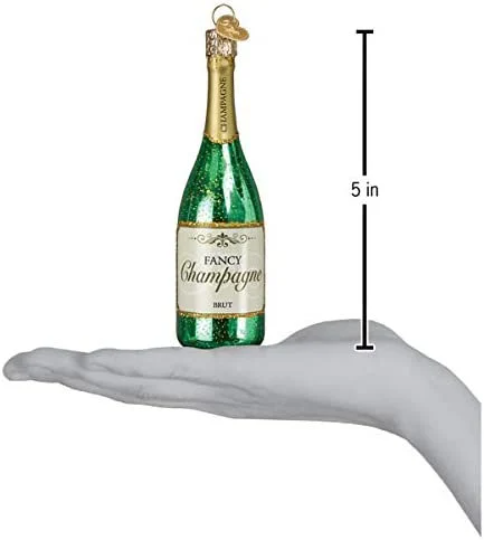 Champagne Bottle Old World Christmas Ornament