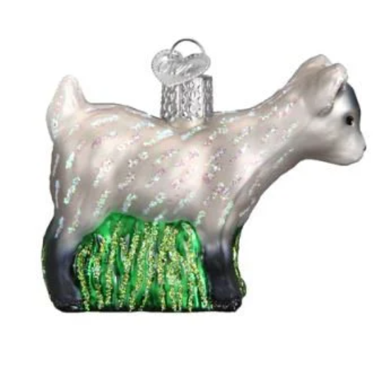 Pygmy Goat Old World Christmas Ornament