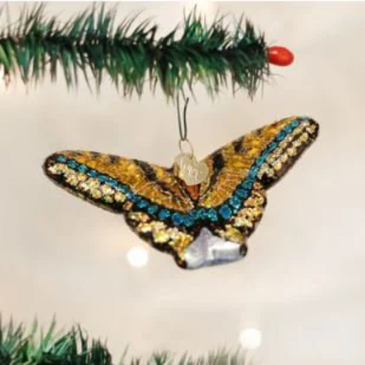 Swallowtail Butterfly Old World Christmas Ornament