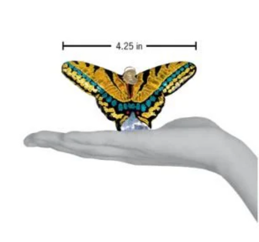 Swallowtail Butterfly Old World Christmas Ornament
