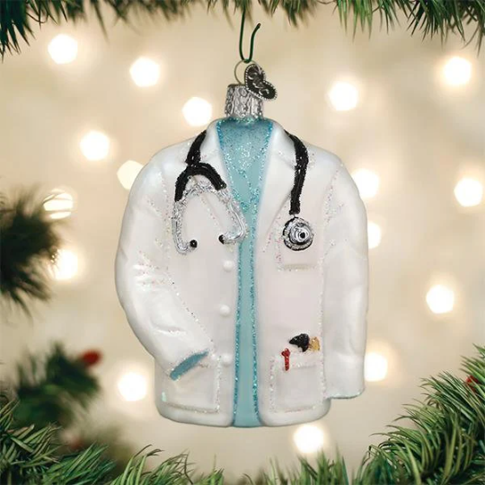 Doctors Coat Old World Christmas Ornament