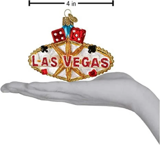 Las Vegas Sign Old World Christmas Ornament