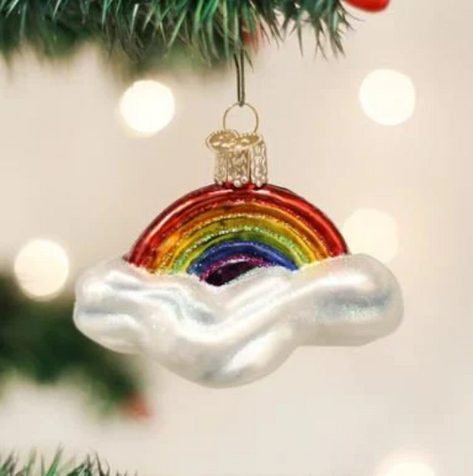 Rainbow Old World Christmas Ornament