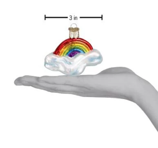 Rainbow Old World Christmas Ornament