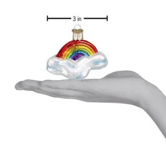 Rainbow Old World Christmas Ornament