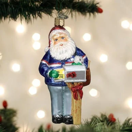 Postman Santa Old World Christmas Ornament