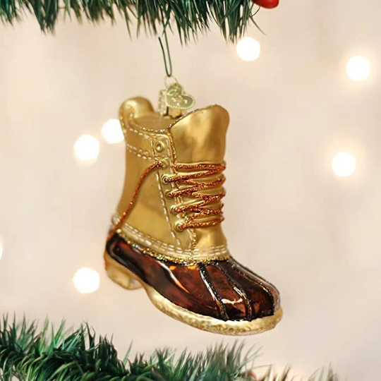 Field Boot Old World Christmas Ornament