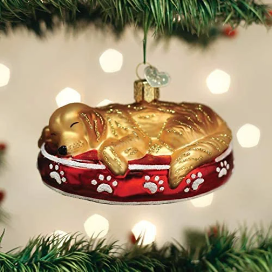 Golden Retriever Old World Christmas Ornament