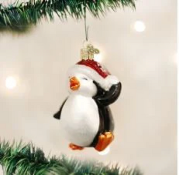 Dancing Penguin Old World Christmas Ornament