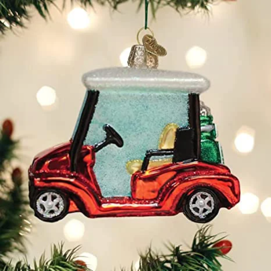 Golf Cart Old World Christmas Ornament