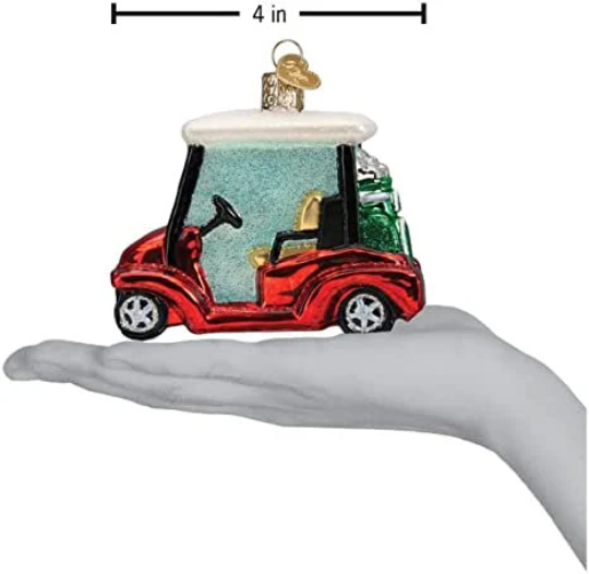 Golf Cart Old World Christmas Ornament