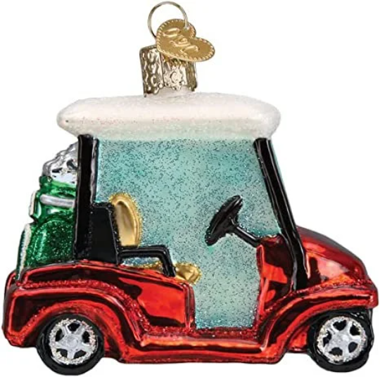 Golf Cart Old World Christmas Ornament