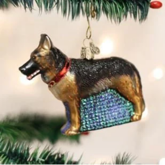 German Shepherd Old World Christmas Ornament